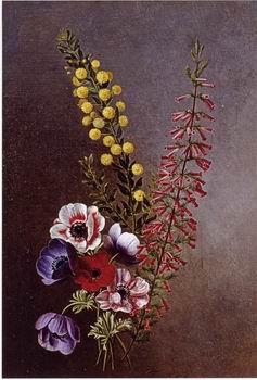  Floral, beautiful classical still life of flowers 027